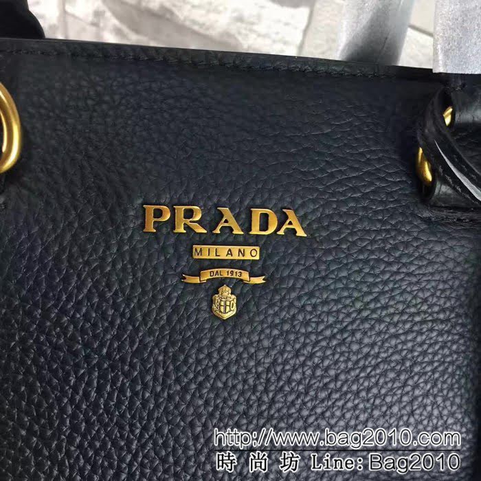 普拉達PRADA原單 秋冬最新款 1BA579-2原版荔枝紋 可手提肩背包 PHY1011